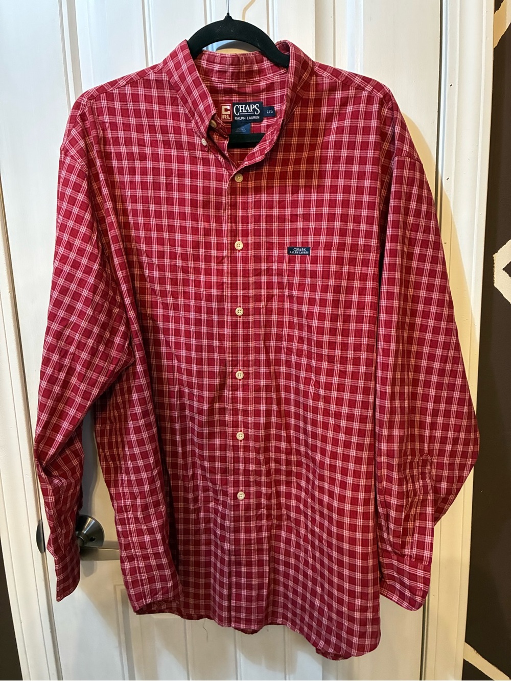 Ralph Lauren Red Plaid Long-Sleeve Button-Down Shirt